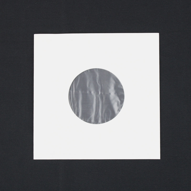 7" Paper & Poly-Lined Record Inner Sleeves - White